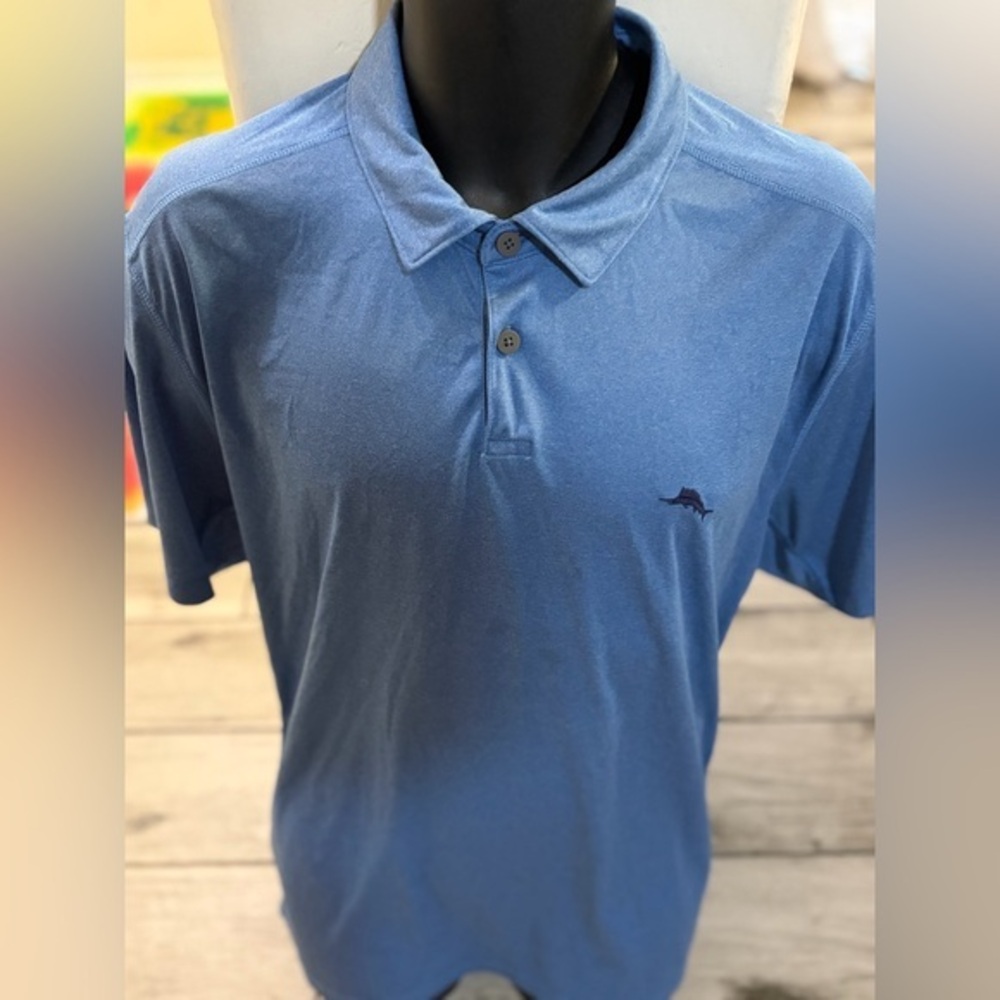 Men’s pre owned Tommy Bahama blue size L large polo shirt Pre own items